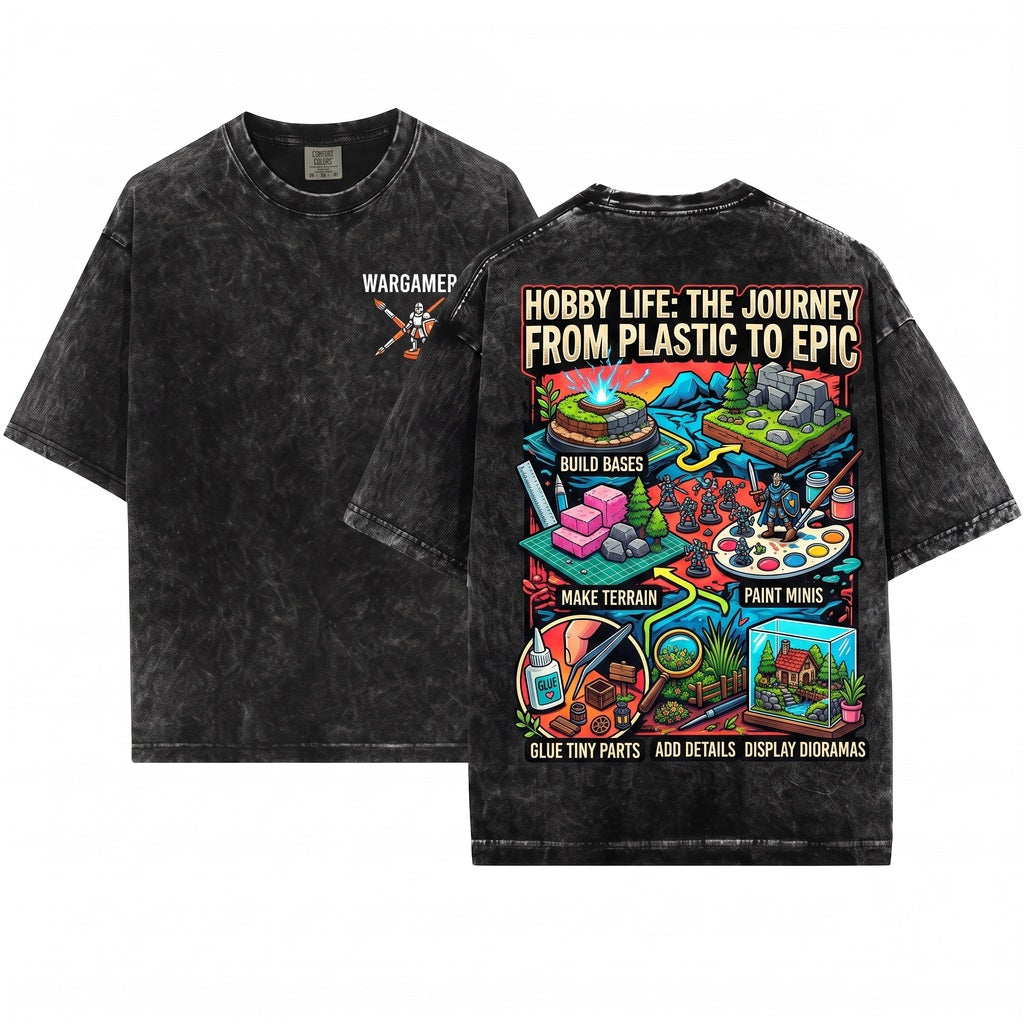 Miniature Hobby Spare Time Diorama Builder Tabletop Gamer Painter Unique Craft Unisex Wash T-Shirt