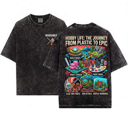 Miniature Hobby Spare Time Diorama Builder Tabletop Gamer Painter Unique Craft Unisex Wash T-Shirt