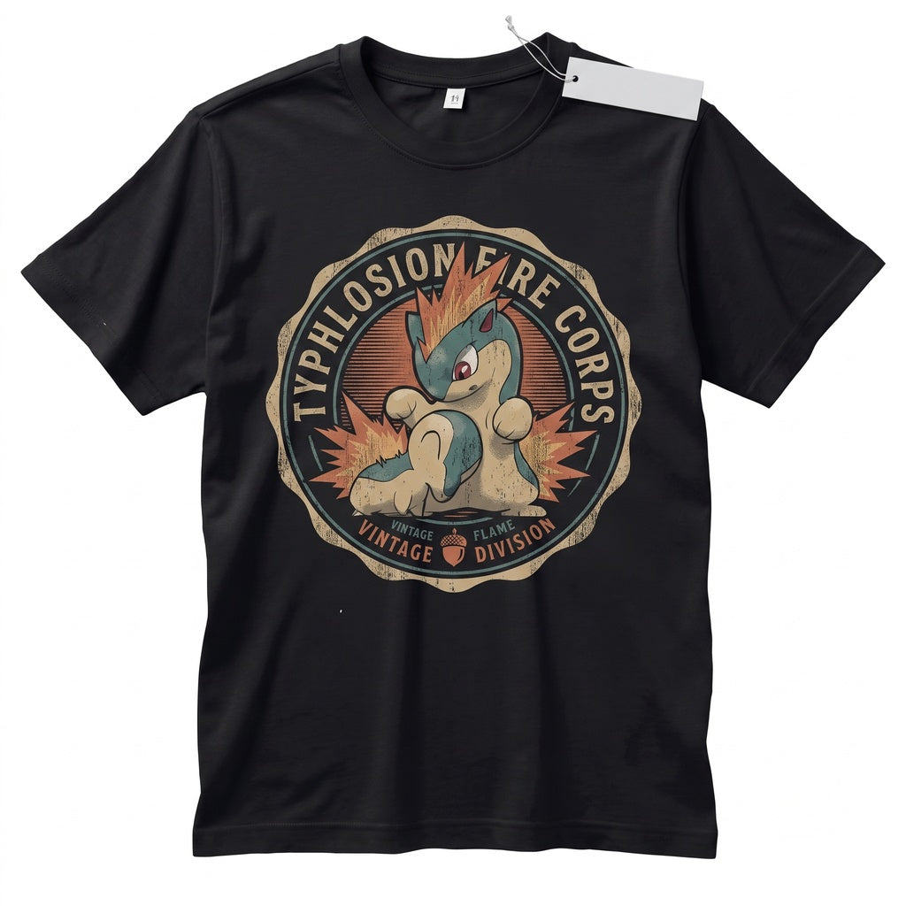 Vintage Cyndaquil Tank Top Cute Flame Anime Sleeveless Retro Streetwear Unisex TShirt