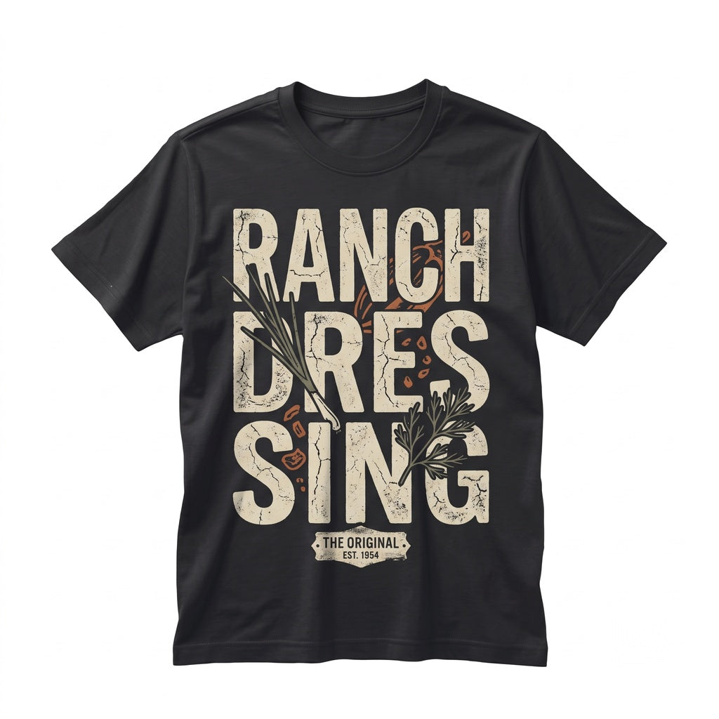 Ranch Dressing Graphic Funny Foodie Apparel Food Lover Gift Unisex TShirt