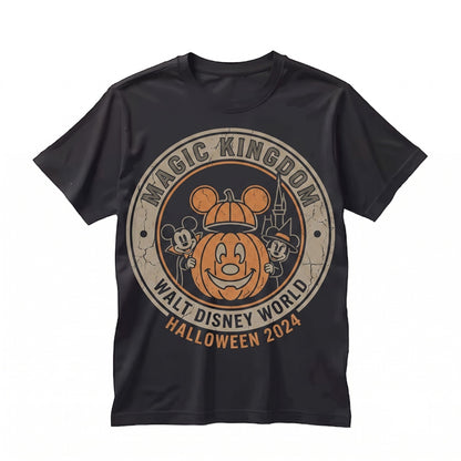 Retro Mouse Spooky Season Vacation Top, Magic Kingdom Halloween Party Group Apparel, Unisex TShirt