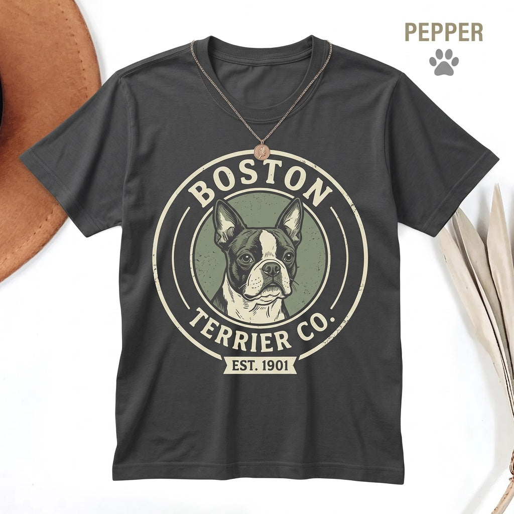 Boston Terrier Dog Lover Gift Cute Funny Pet Graphic Top Unisex TShirt