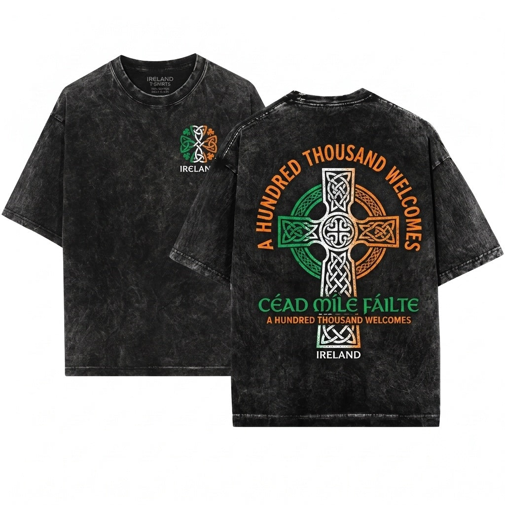 Ireland Patriotic National Flag Éire Irish Birthday Gift Unisex Wash T-Shirt