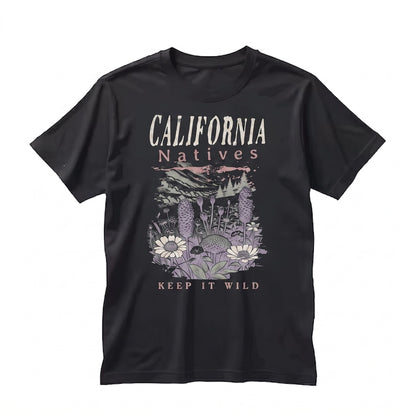 California Native Plant Sustainable Gardening Eco Botanical Graphic Apparel Unisex TShirt
