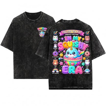 Kawaii Cute Dumpling Foodie Squishy Aesthetic Graphic Unisex Wash T-Shirt