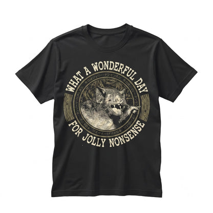 What A Wonderful Day Bat Vintage Japanese Graphic Retro Cotton Short Sleeve Unisex TShirt
