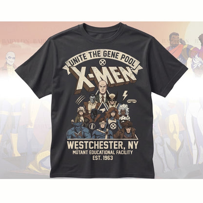 Oversized 97 Mutant Heroes Graphic Apparel, Wolverine Cyclops Rogue Storm Retro Comic Fan Gift Unisex TShirt