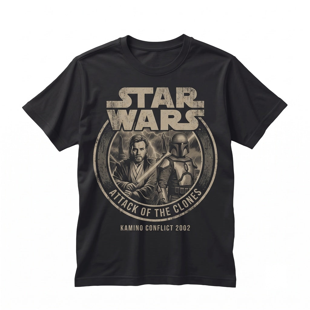 Vintage Obi-Wan Kenobi Retro Jedi Master Jango Fett Graphic Sci-Fi Sweatshirt Unisex TShirt