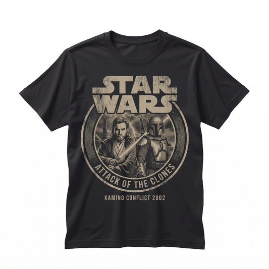 Vintage Obi-Wan Kenobi Retro Jedi Master Jango Fett Graphic Sci-Fi Sweatshirt Unisex TShirt