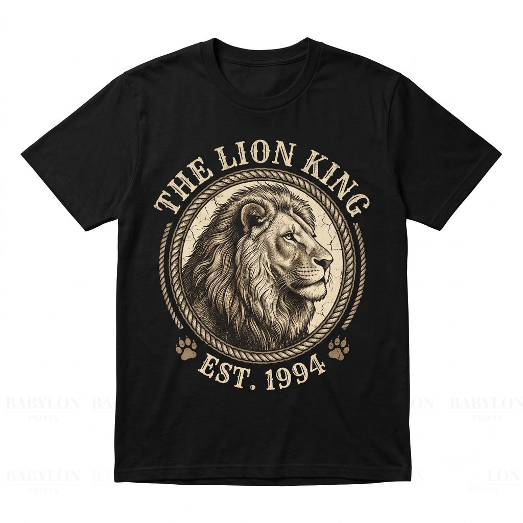 Vintage Simba Graphic Apparel Retro Safari Animal Top Unisex TShirt