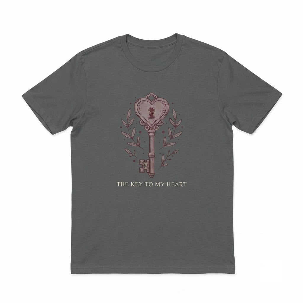 Heart Lock and Key Matching Couple Valentine Gift Apparel Unisex TShirt