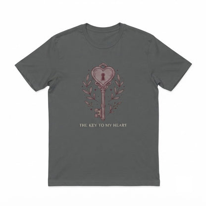 Heart Lock and Key Matching Couple Valentine Gift Apparel Unisex TShirt