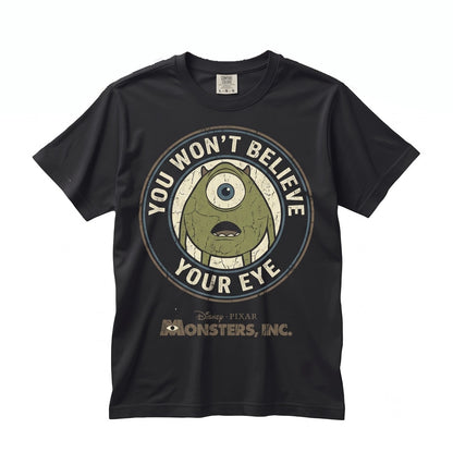 Vintage One-Eyed Green Monster 2001 Graphic Funny Theme Park Vacation Apparel Unisex TShirt