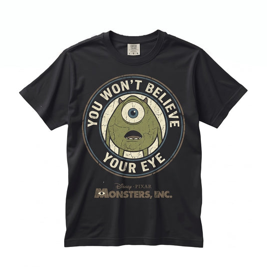Vintage One-Eyed Green Monster 2001 Graphic Funny Theme Park Vacation Apparel Unisex TShirt