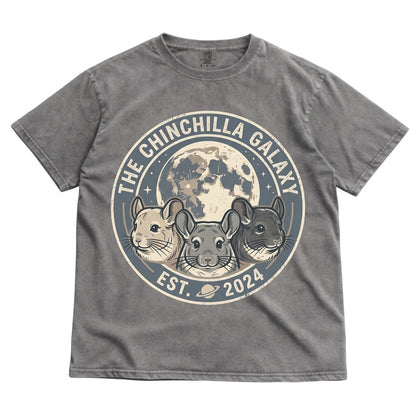 Cute Three Chinchilla Moon Graphic Animal Lover Pet Rodent Mom Gift Unisex TShirt