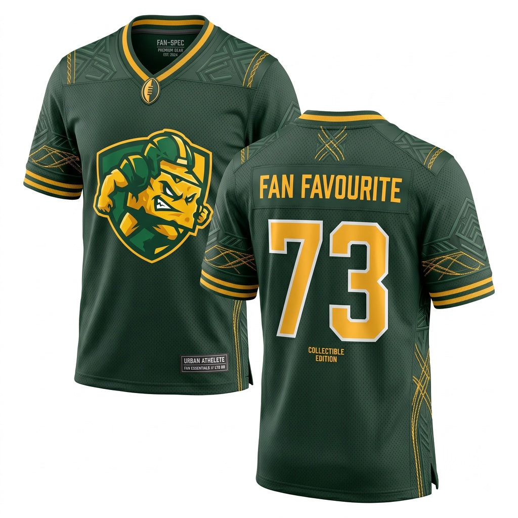 Unisex Stitched Breathable Football Fan Jersey - Lightweight Game Day Athletic Apparel