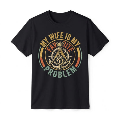 Funny Sarcastic Husband Gift Wife Problem Retro Humor Graphic Apparel Unisex TShirt