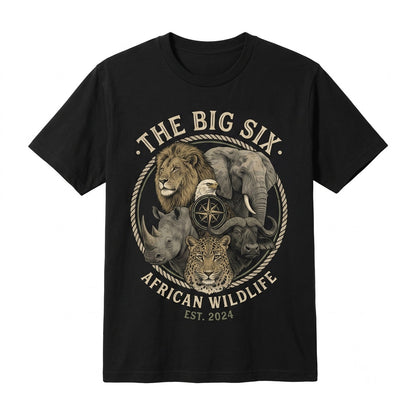 Vintage African Safari Wildlife Big Five Animal Nature Explorer Gift Unisex TShirt