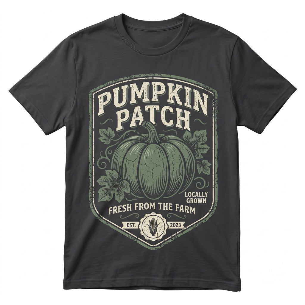 Vintage Pumpkin Patch Autumn Farm Fresh Retro Trendy Fall Sublimation Unisex TShirt