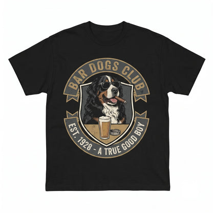 Bernese Mountain Dog Drinking Beer Sarcastic Meme Gift For Pet Mom Dad Graphic Unisex TShirt