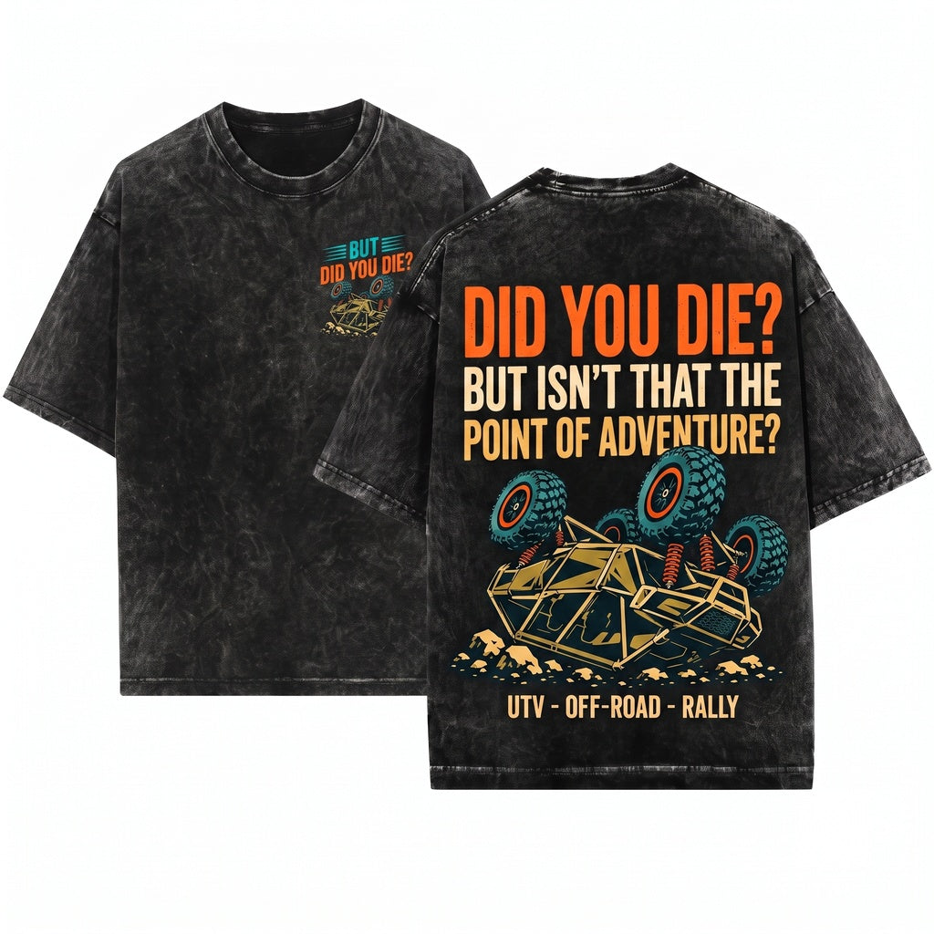 Funny SXS UTV Off-Roading Side-by-Side Rider Novelty Gift Unisex Wash T-Shirt
