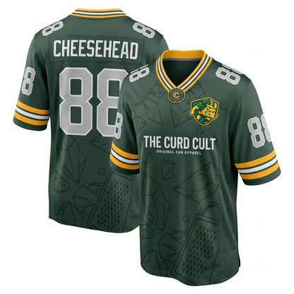 Unisex Stitched Game Day Football Jersey - Breathable Lightweight Athletic Fan Mesh Shirt
