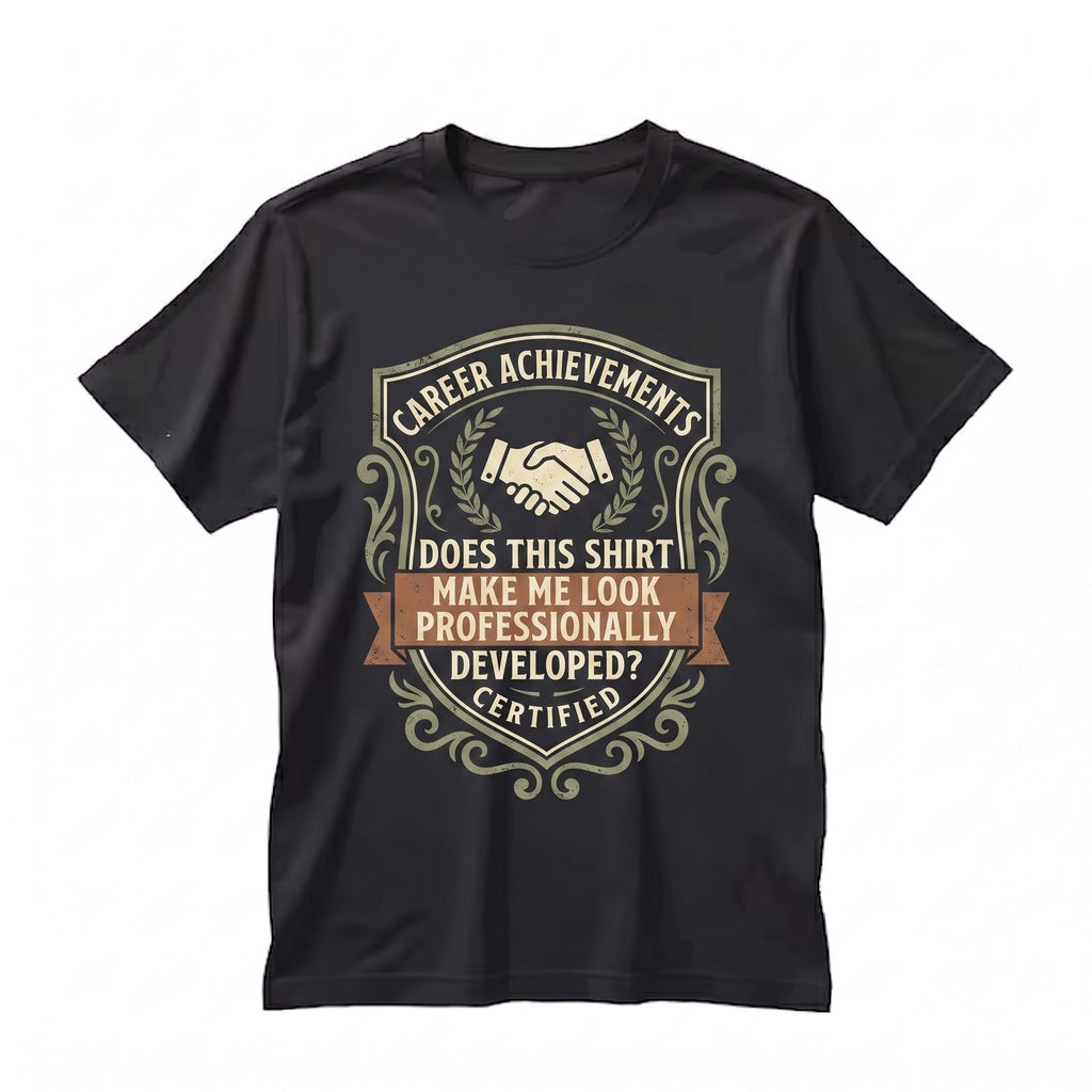 Does This Make Me Look Professionally Developed Funny Office Coworker Gift Corporate Humor Work Top Unisex TShirt