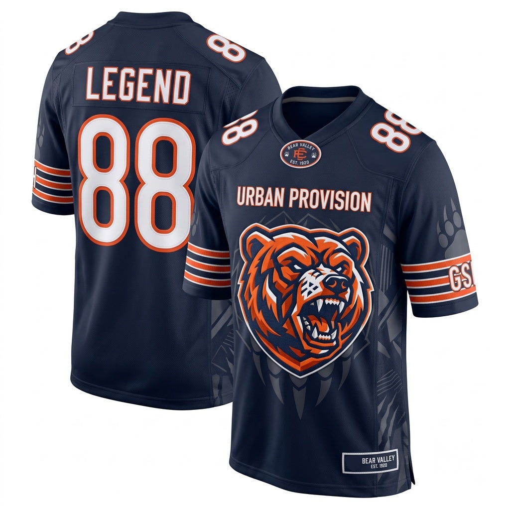 Unisex Game Day Athletic Football Fan Jersey - Stitched Breathable Mesh Sportswear