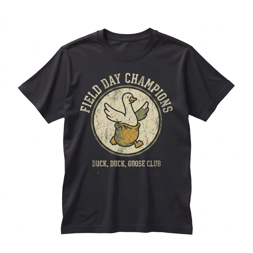 Funny Silly Goose Field Day Teacher Student School Sports Event Graphic Unisex TShirt
