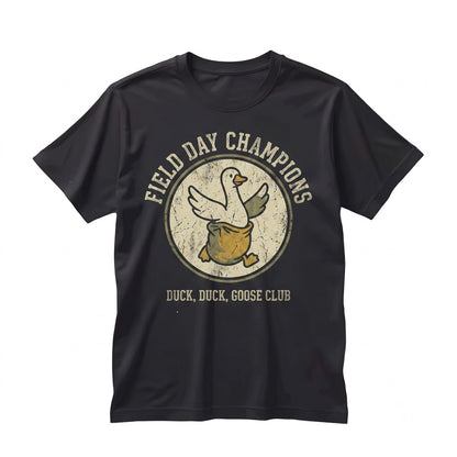 Funny Silly Goose Field Day Teacher Student School Sports Event Graphic Unisex TShirt