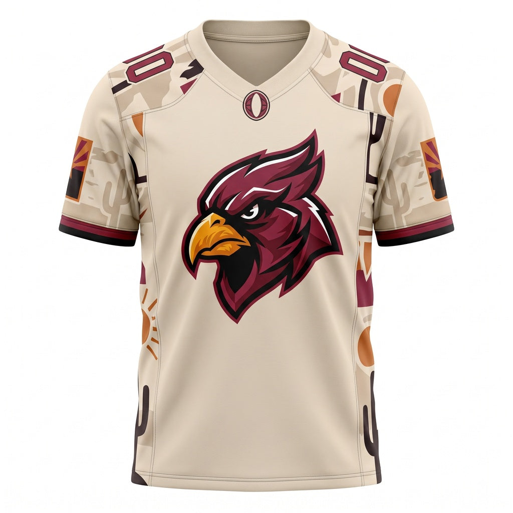 Unisex Custom Football Game Day Fan Jersey - Breathable Stitched Athletic Sportswear