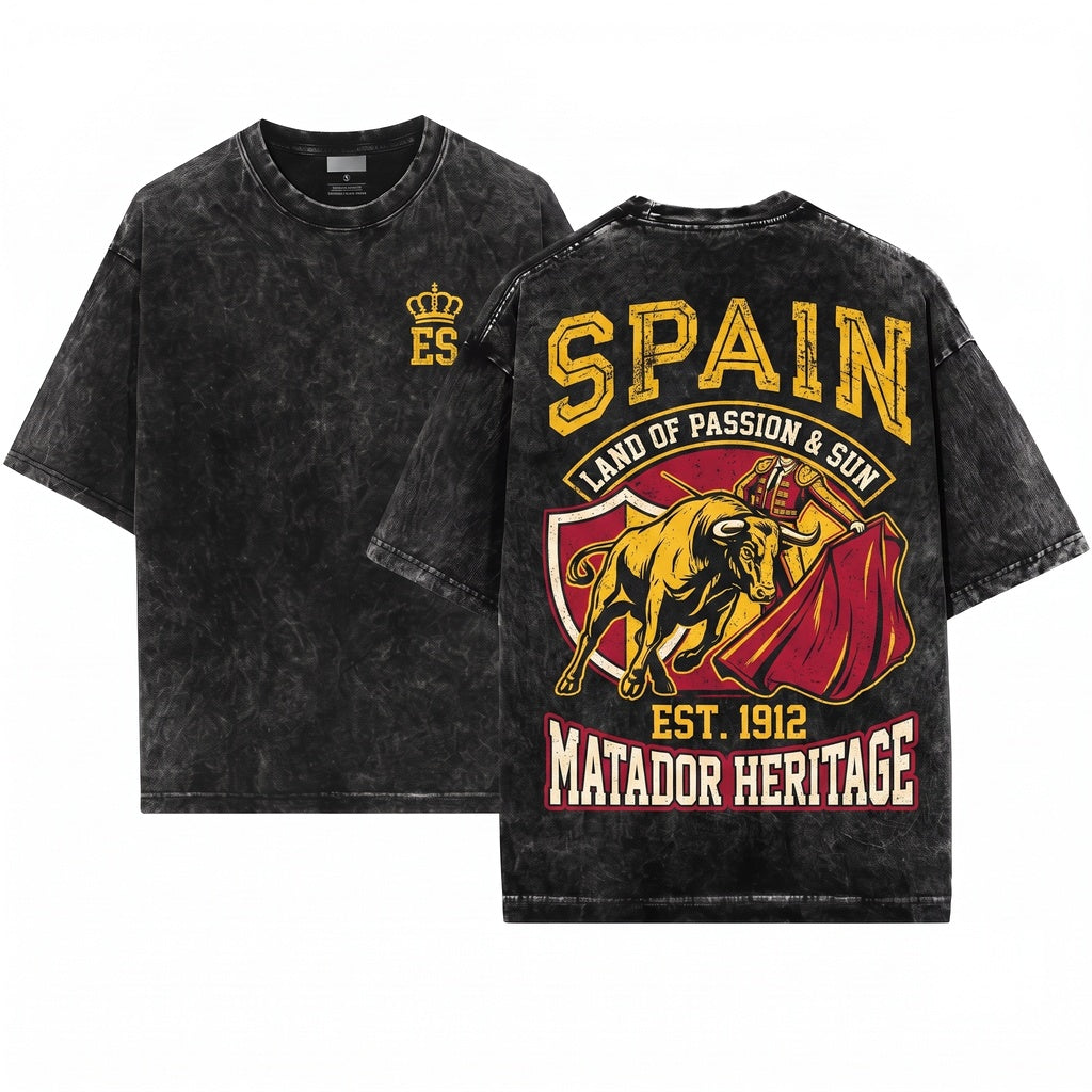 Spain Patriotic Spanish National Birthday Gift Ideas Unisex Wash T-Shirt