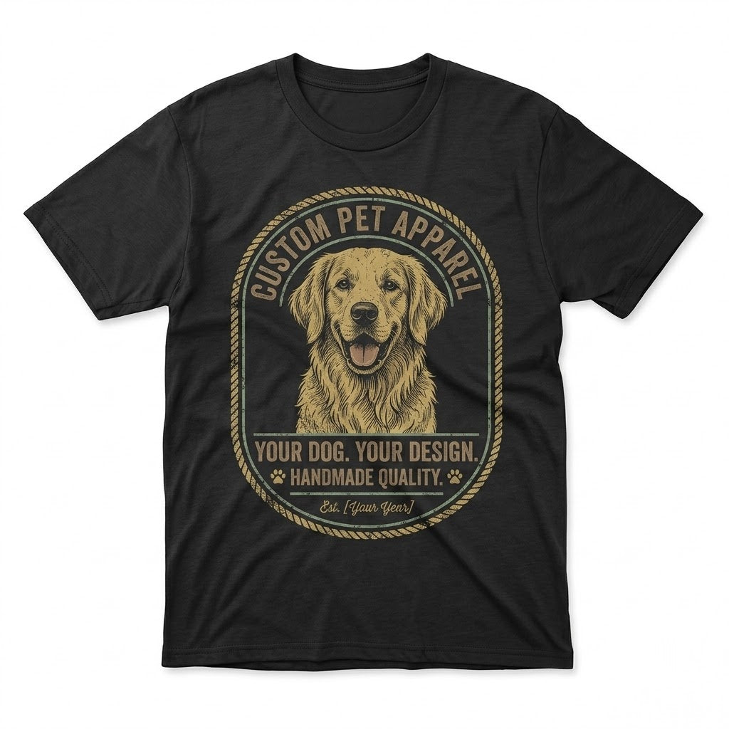 Custom Pet Photo Graphic Top - Dog & Cat Animal Lovers Gift Made in USA Unisex TShirt