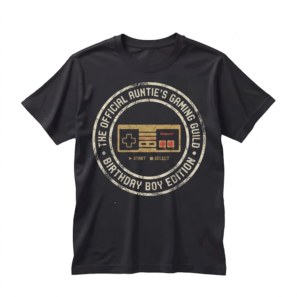 Aunt of the Birthday Boy Matching Video Game Party Outfit, Funny Gamer Family Apparel Unisex TShirt