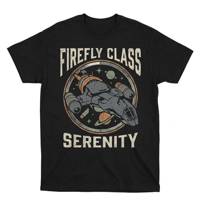 Vintage Serenity Spaceship Sci-Fi Space Western Graphic Apparel Unisex TShirt