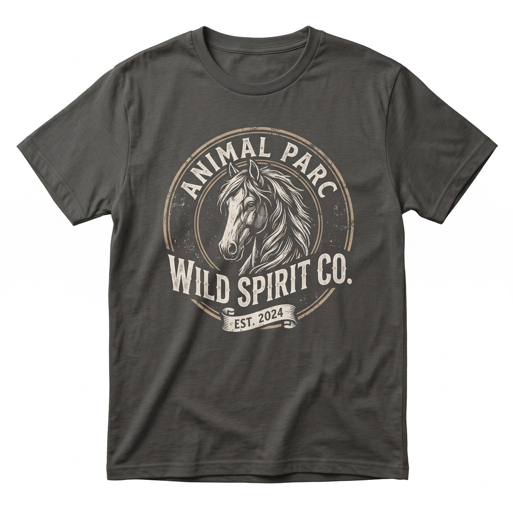 Minimalist Cute Wild Horse Graphic Lover Gift for Children Unisex TShirt