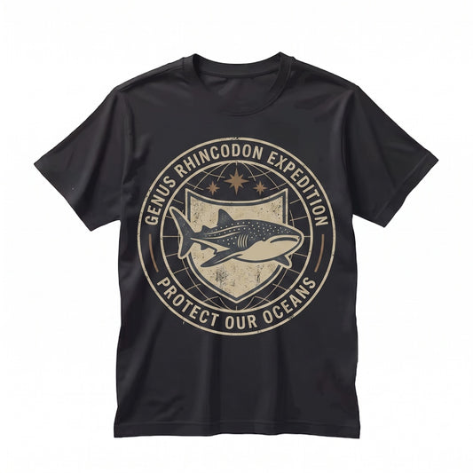 Whale Shark Embroidered Cute Summer Beach Ocean Sea Animal Lover Graphic Unisex TShirt