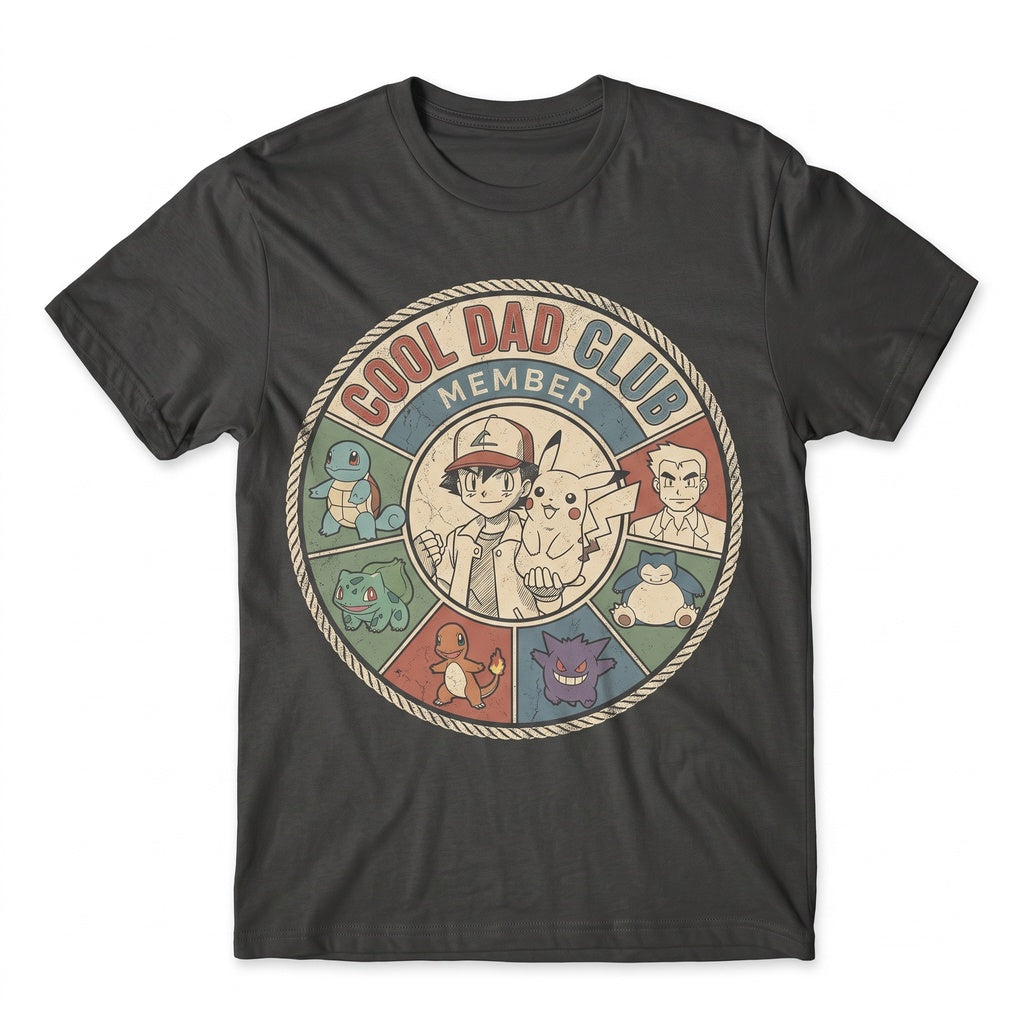 Cool Vintage Anime Monster Gamer Father Funny Retro Graphic Gift Unisex TShirt
