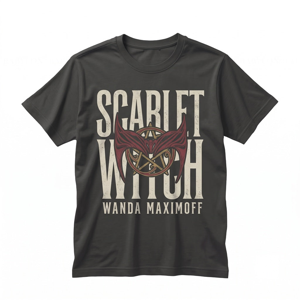 Vintage Scarlet Witch Graphic Sweatshirt Wanda Maximoff Retro Comic Book Fan Gift Unisex TShirt