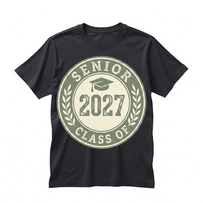 Retro Senior Class of 2027 Graduation High School Student Apparel Unisex TShirt