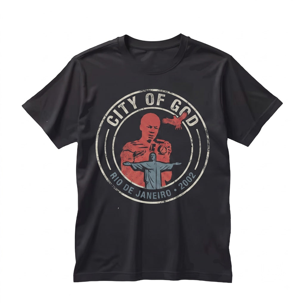 City of God Vintage Y2K Brazilian Crime Movie Streetwear Graphic Cotton Unisex TShirt