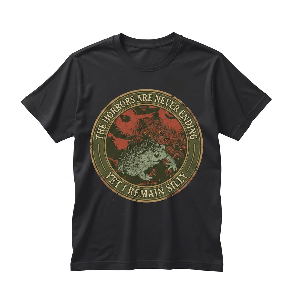 Vintage Horror Frog Japanese Graphic Apparel Purple Cotton Unisex TShirt