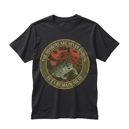 Vintage Horror Frog Japanese Graphic Apparel Purple Cotton Unisex TShirt