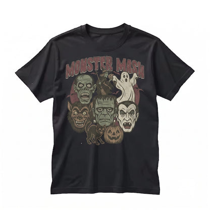 Retro Halloween Spooky Season Graphic Monster Mash Vintage Party Apparel Unisex TShirt