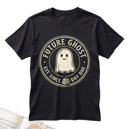 Future Ghost Embroidered Funny Spooky Cute Goth Humor Ghostcore Aesthetic Unisex TShirt