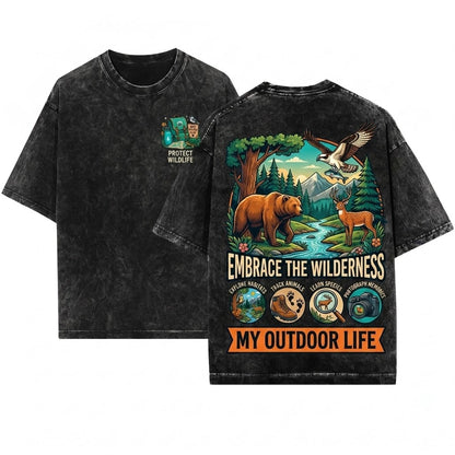 Nature Lover Things I Do In My Spare Time Wildlife Enthusiast Unisex Wash T-Shirt