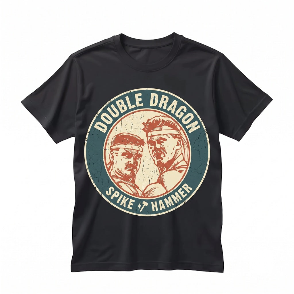 Retro Arcade Beat Em Up Martial Arts Video Game Graphic Print Cotton Unisex TShirt