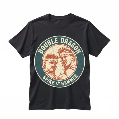 Retro Arcade Beat Em Up Martial Arts Video Game Graphic Print Cotton Unisex TShirt