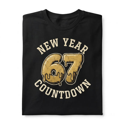 Funny 67 Meme Six Seven Humor Gift Happy New Year 2026 Party Outfit Unisex TShirt