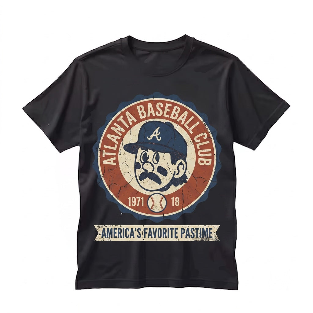 Vintage Atlanta Baseball Retro ATL Game Day Fan Apparel Unisex TShirt